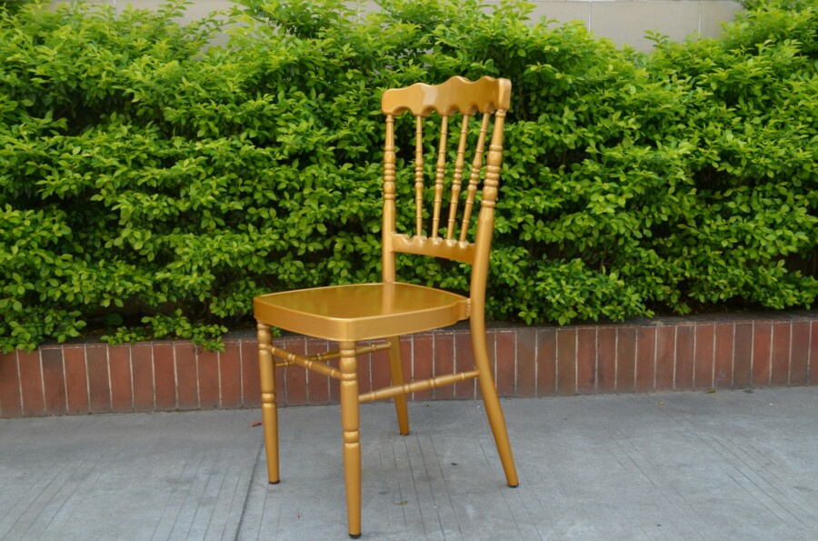 Low Price Gold Aluminum Napoleon Chairs