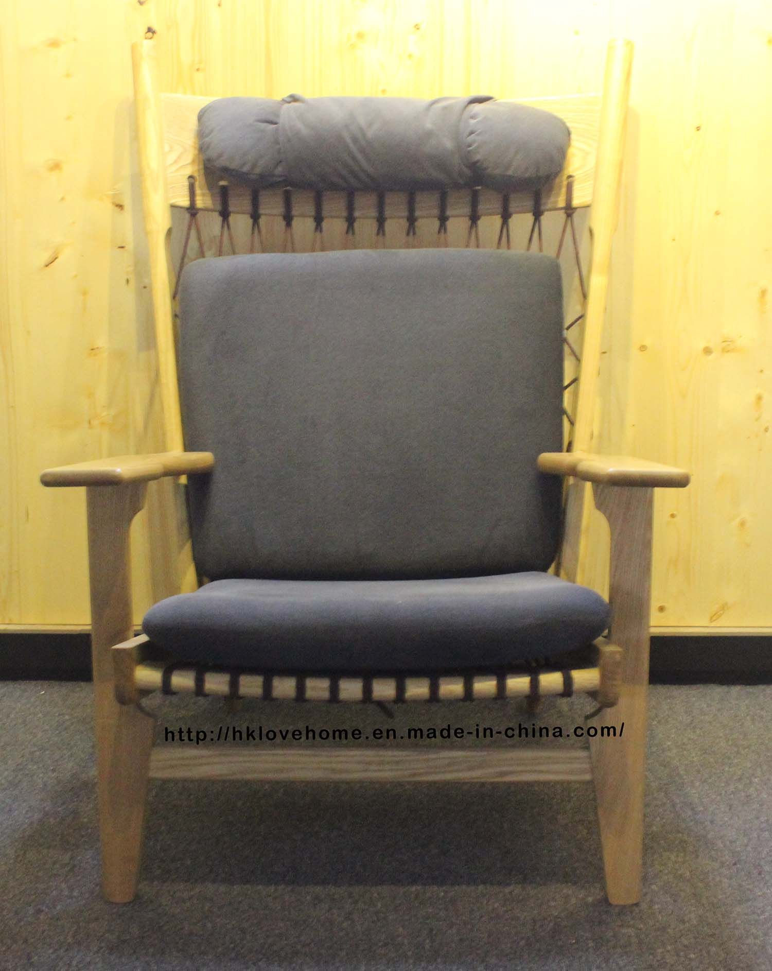 Replica Dining Coffee Leisure Fabric Rattan Wooden Chair