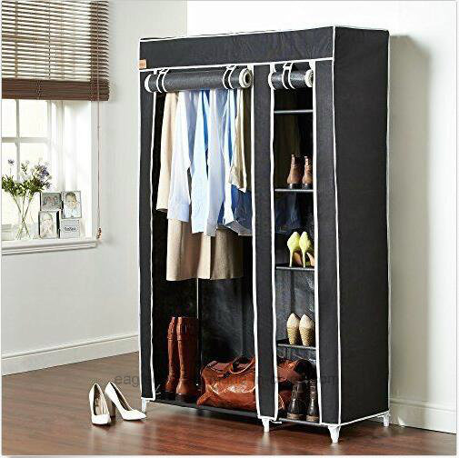 Modern Simple Wardrobe Household Fabric Folding Cloth Ward Storage Assembly King Size Reinforcement Combination Simple Wardrobe (FW-54C)