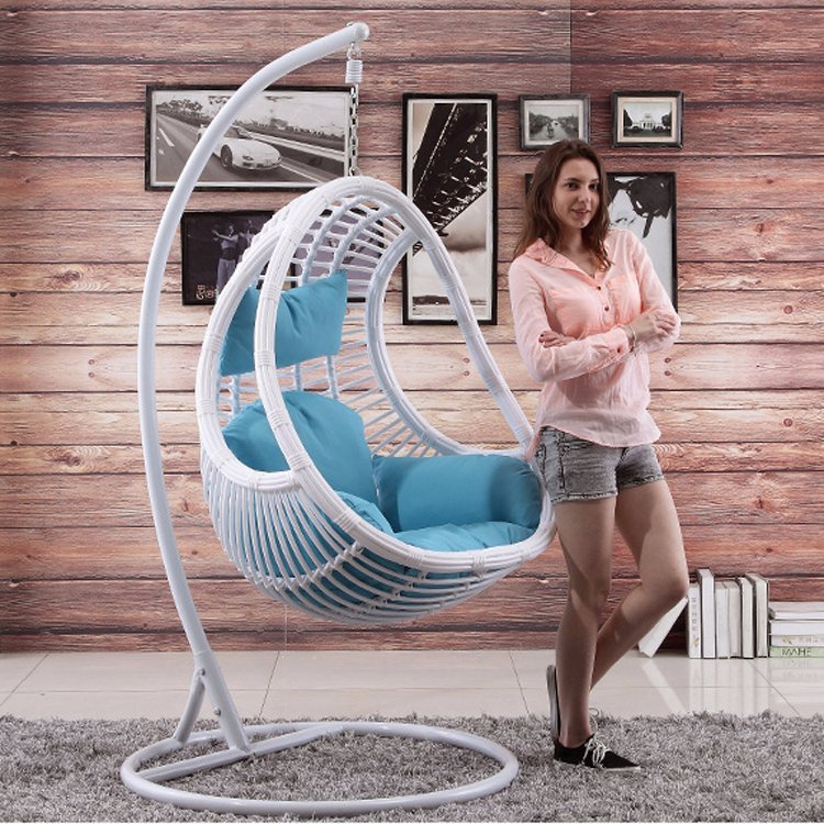 Garden Hanging Egg Chair Outdoor Rattan Swing Wicker Swing Furniture (D014A)