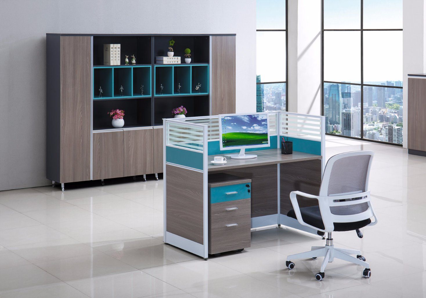 1 Seat Office Reception Area Seating Home Furniture Ergonomic Desk
