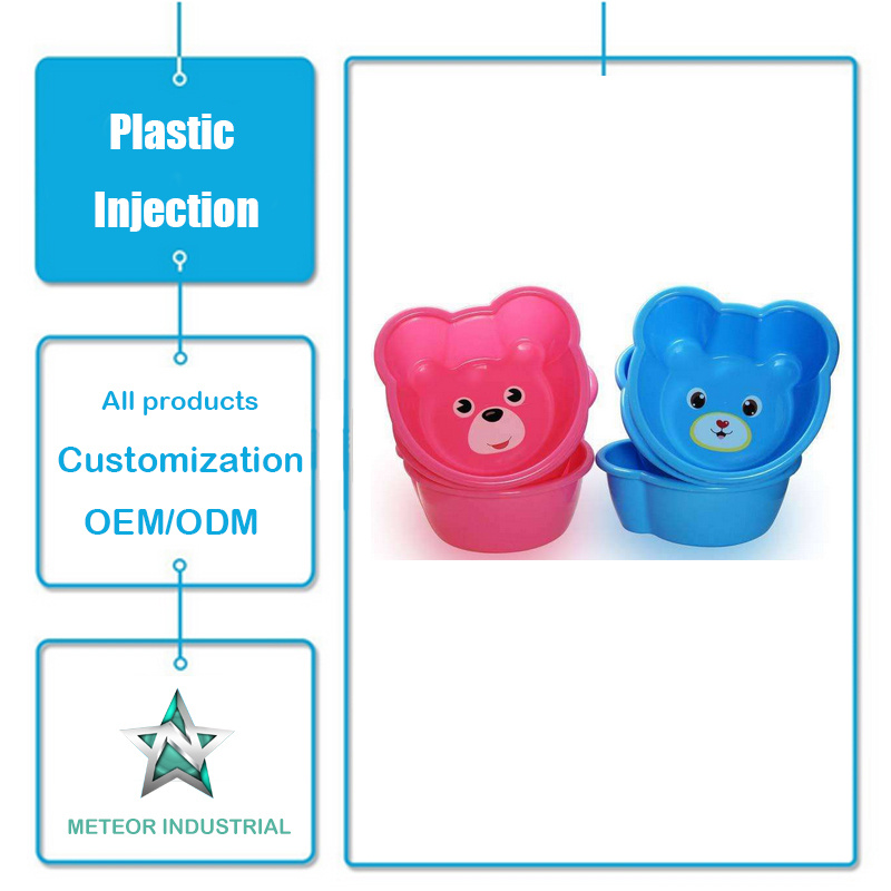 Customized Plastic Injection Moulding Products Plastic Wash Basin for Bathroom/Kitchen