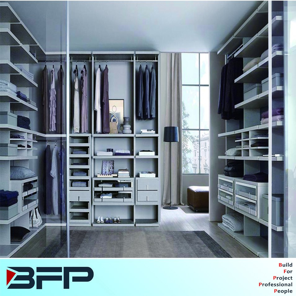 White Walk in Closet Cabinet Customized