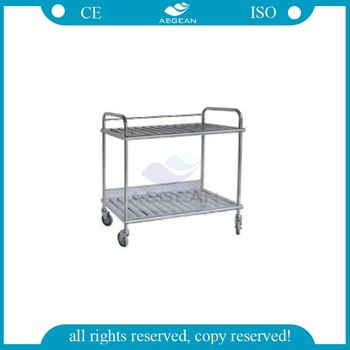 AG-Ss035D Hot Selling Durable Hospital Ss ISO&Ce Heated Food Trolley