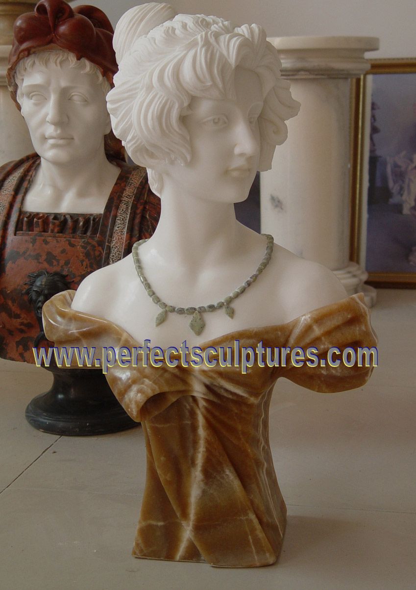 Carving Stone Statue Marble Sculpture Head Bust for Decoration (SY-S313)