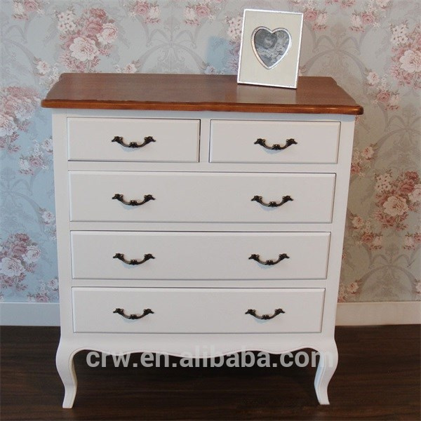 Wh-4026 Antique French Furniture Solid Wood Cabinet Drawer Storage Cabinet