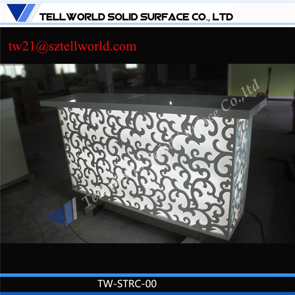 Luxury Reception Hair Salon Furniture Station Salon Design Front Desk
