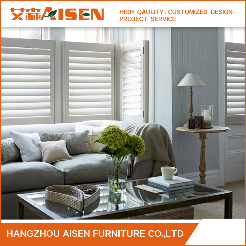 Decorative Interior Hinged Wood Plantation Window Shutters