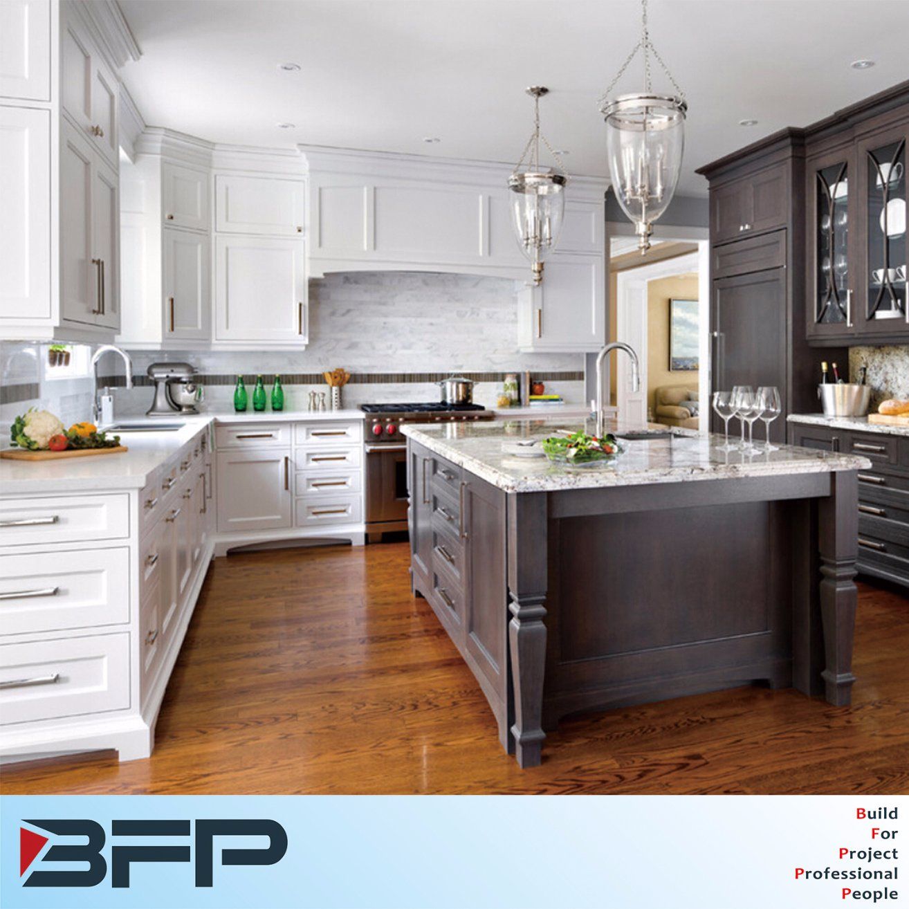 Customized Rta Solid Wood Kitchen Cabinet