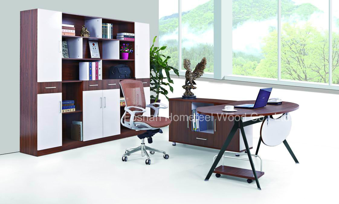 2015 Hot Sale Cheap Small Curved Manager Desk (HF-B271)