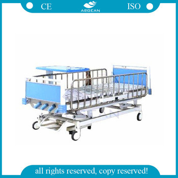 Five Functions Child Foot Pedal Manual Hospital Bed (AG-CB013)