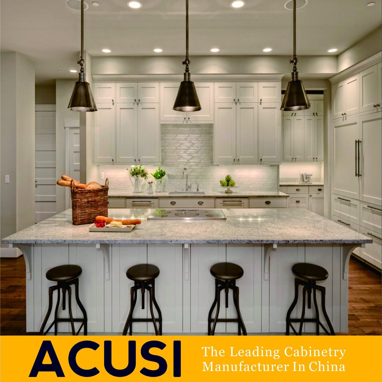Wholesale Hot Selling Island Style Solid Wood Kitchen Cabinets (ACS2-W16)