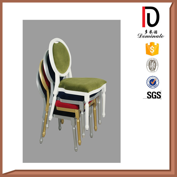 Round Iron Tube Red Fabric Chair for Wedding Br-A072
