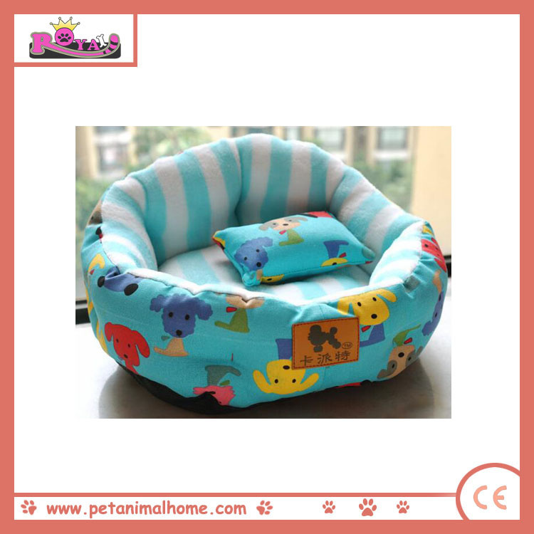 Cartoon Cute Warm Pet Bed in Blue