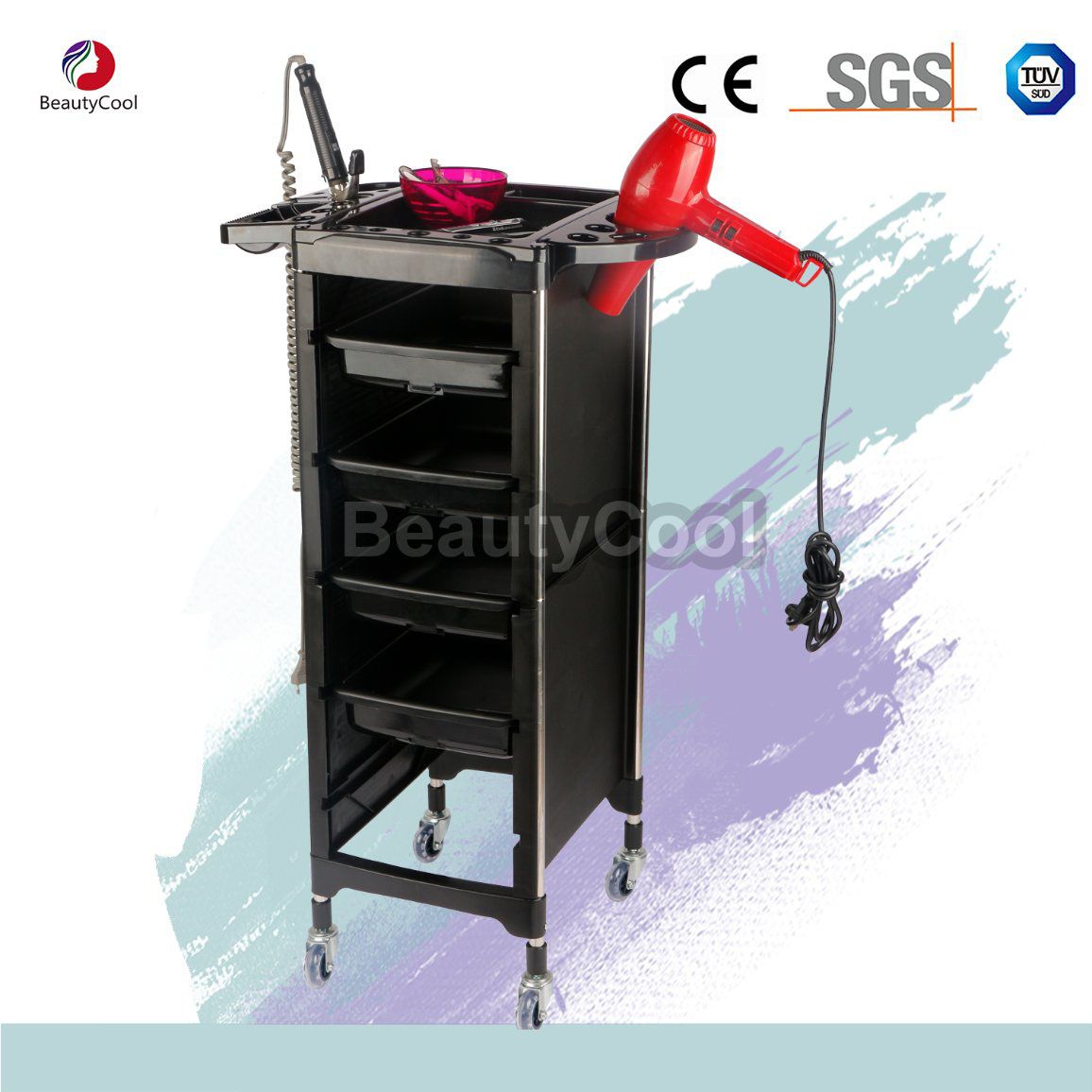 Hair Beauty Style Tool for Salon Equipment and Salon Trolley