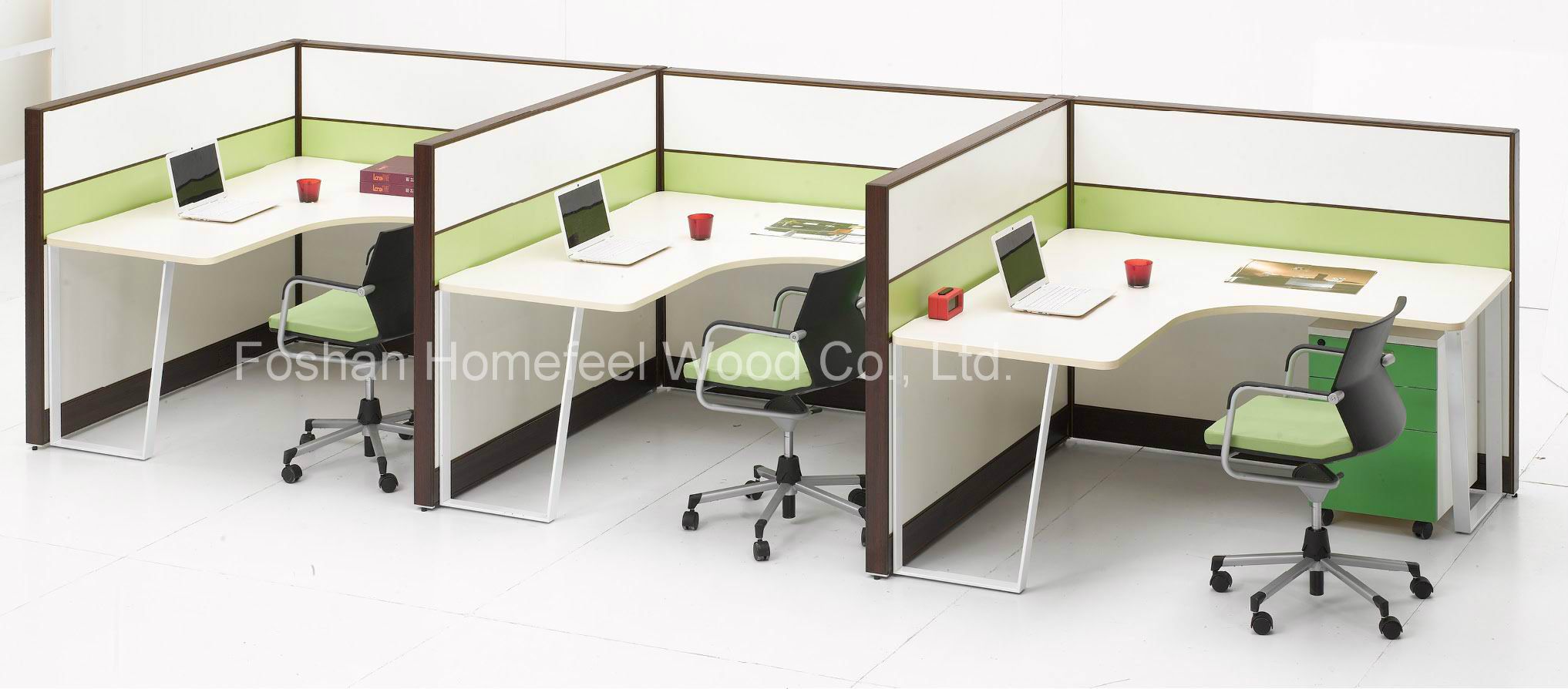 Modern Modular Office Layout Computer Workstation Divider Furniture (HF-LTP006)