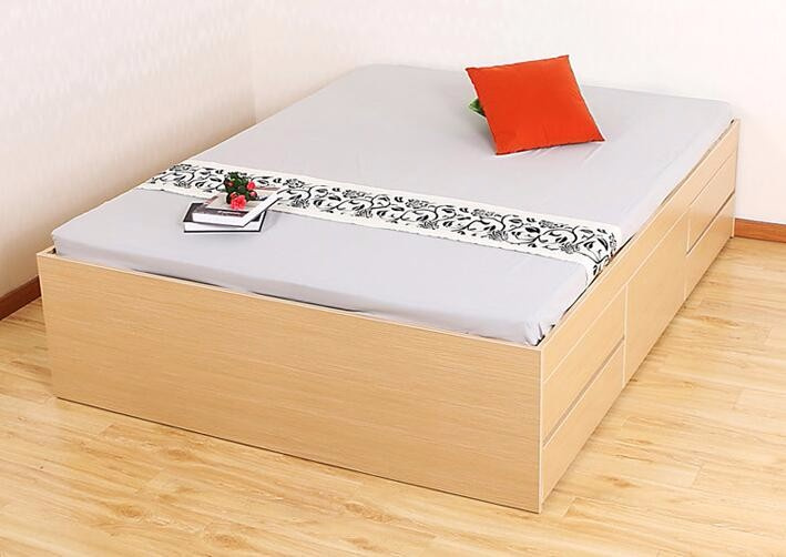 Storage Bed with Particle Board