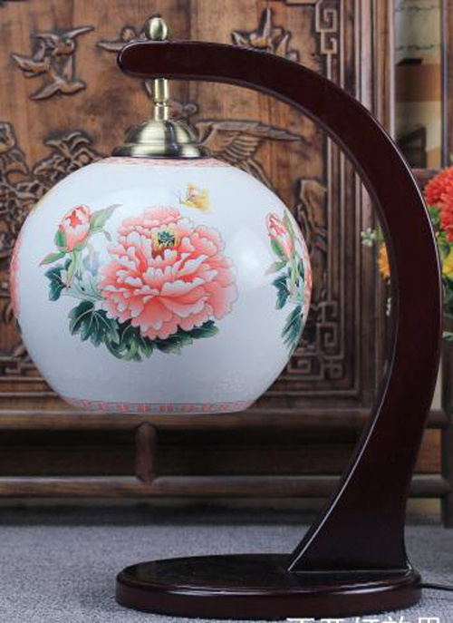 Antique Furniture Porcelain Desk Lamp