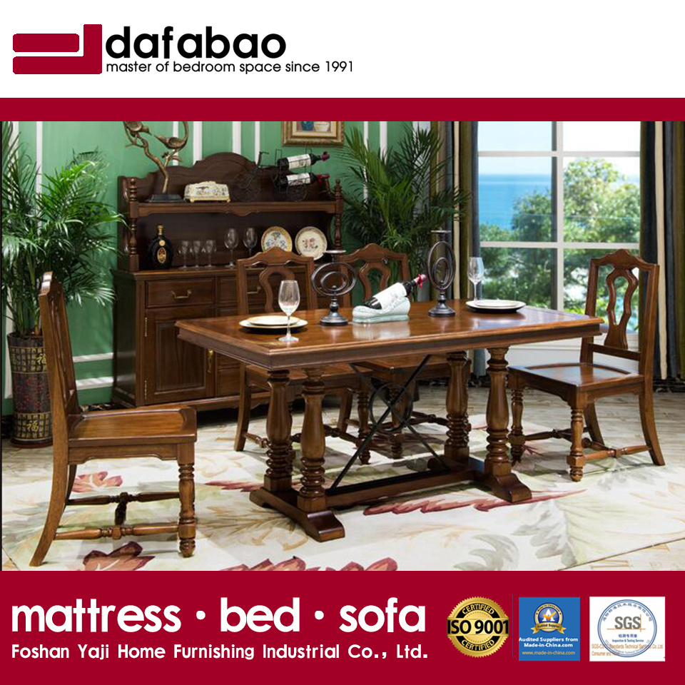 Latest Simple Design Solid Wood Dining Room Table for Home Use with Good Quality As835