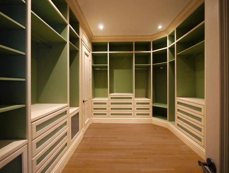 Solid Wood Wardrobe, Bedroom Furniture (walk in closet) #Yb-5