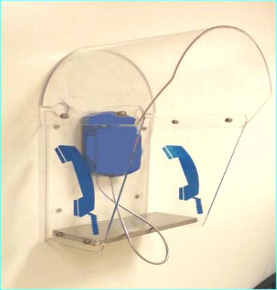 2017 Customized Design Transparent Hospital Telephone Booths