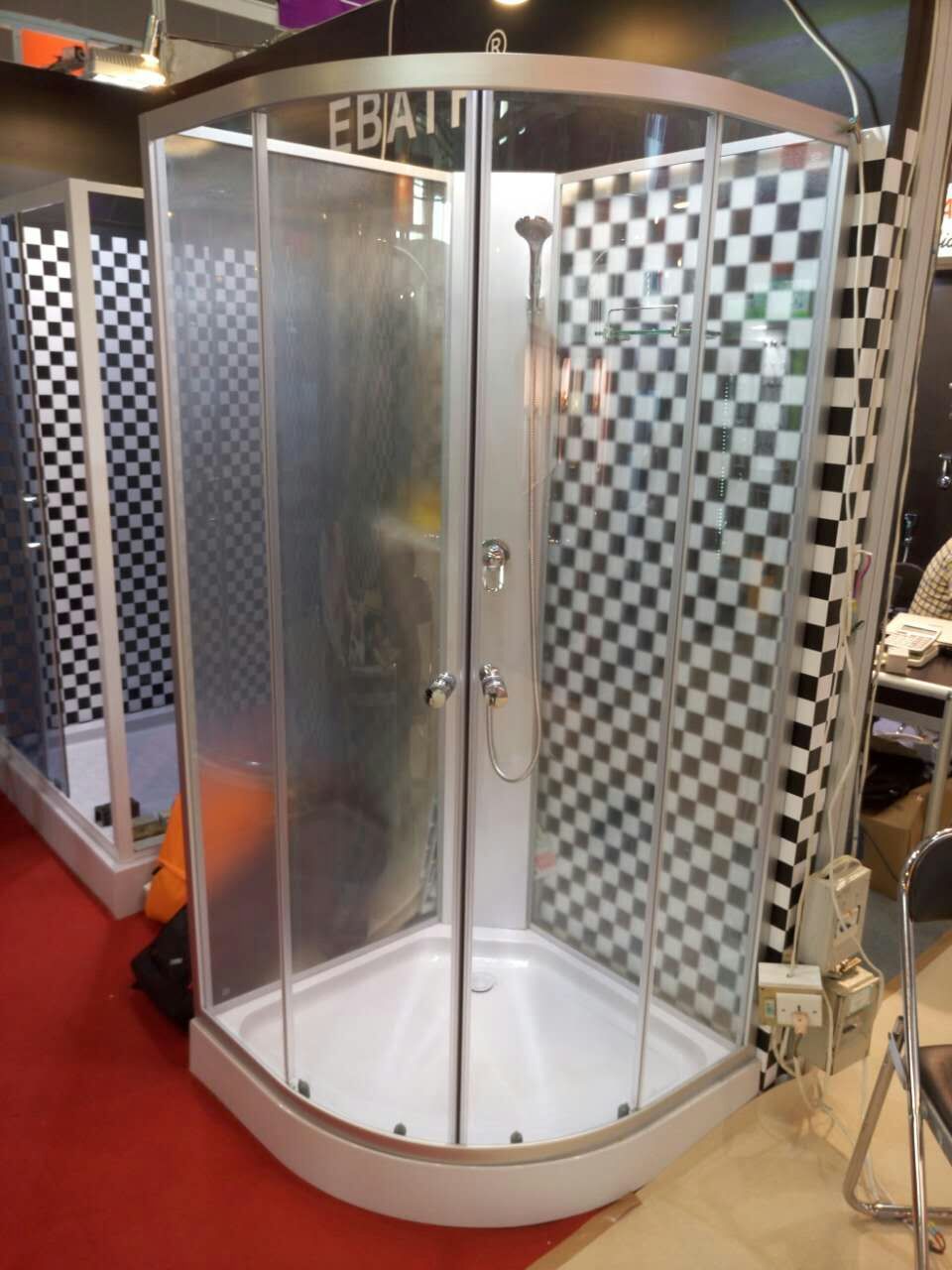 Simple Shower Cabin Without Roof