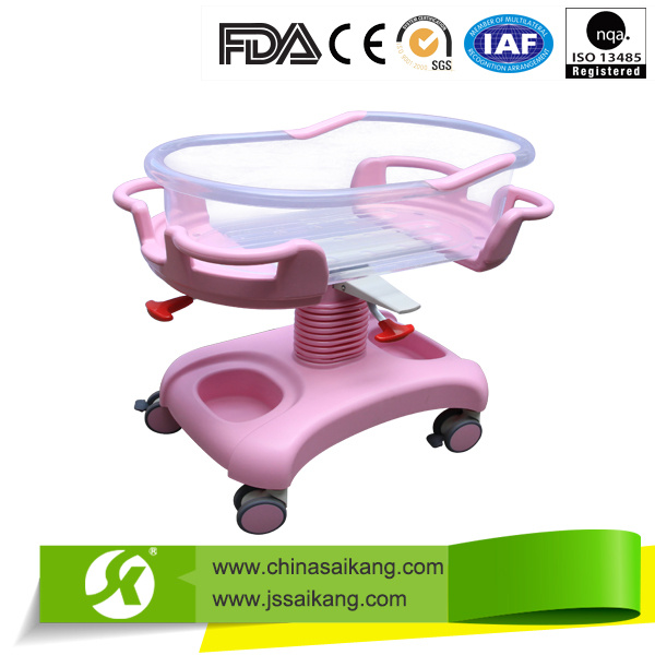 FDA Factory High Quality Adjustable Hospital Baby Crib