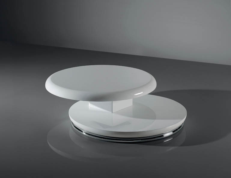 Popular Fashion MDF Veneer Round & Functional Coffee Table (CJ-M042) Living Room Furniture