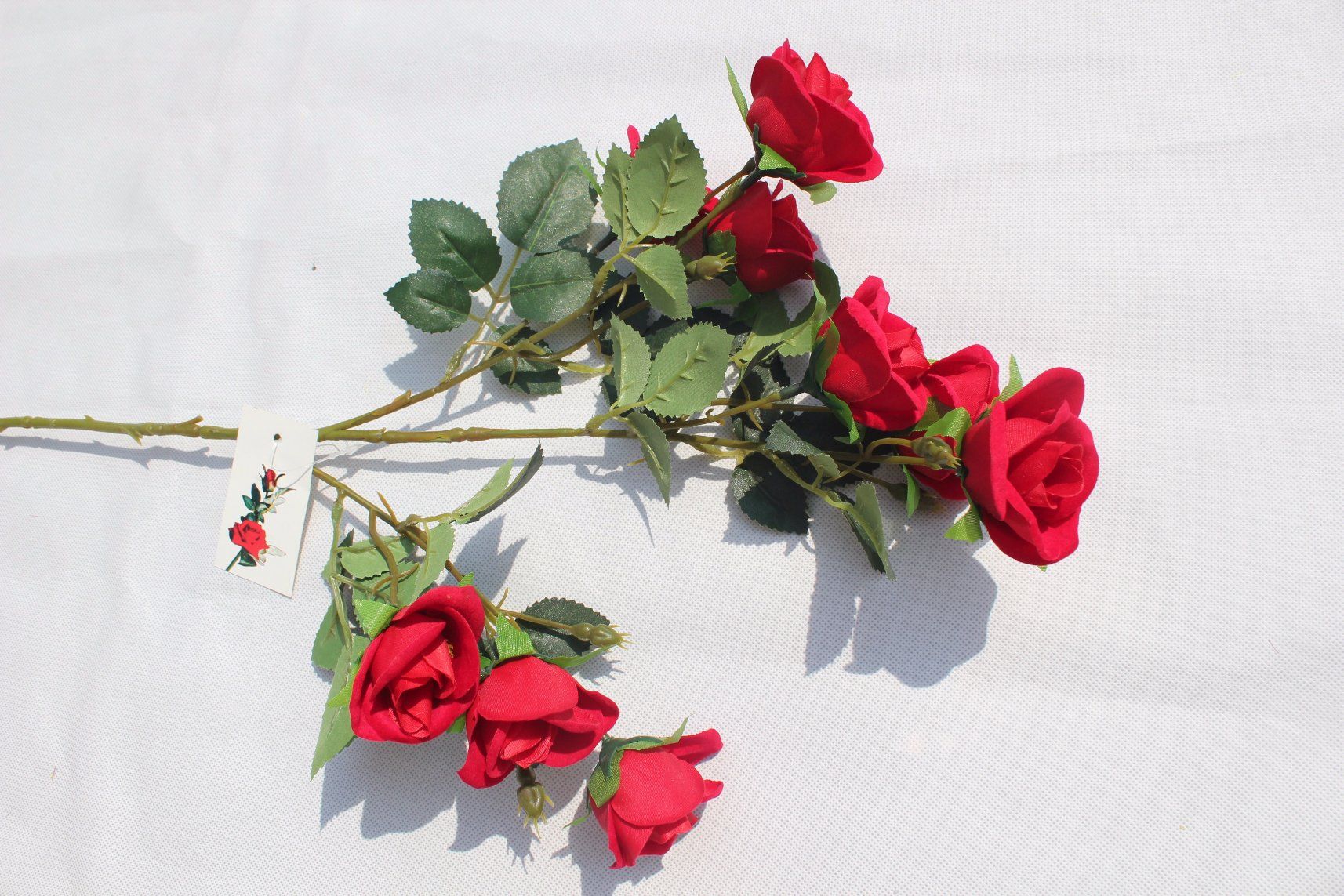 Silk Red Rose Artificial Flowers Fake Flowers for Wedding Decoration