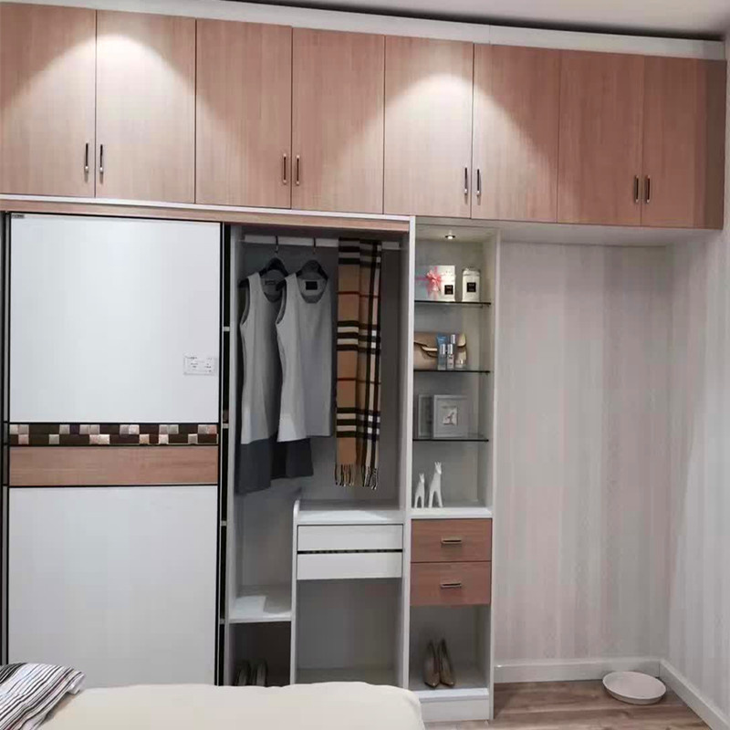 2017 Fashion Modern Melamine Board Wardrobe Wardrobe Wr-04