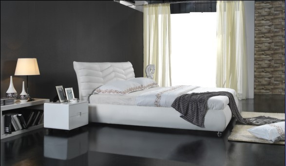 Queen Size Leather Soft Bed