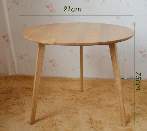 Oak Wood Coffee Table Dining Table Solid Wood Table (M-X1027)