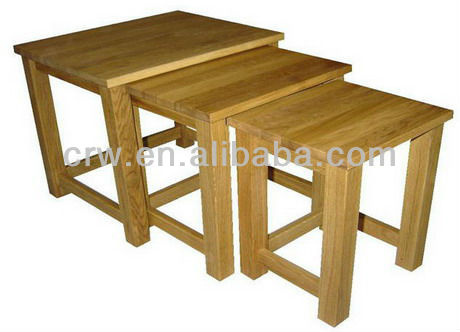 Design Space Saving Nesting Wooden Standard Export Packaging Tables