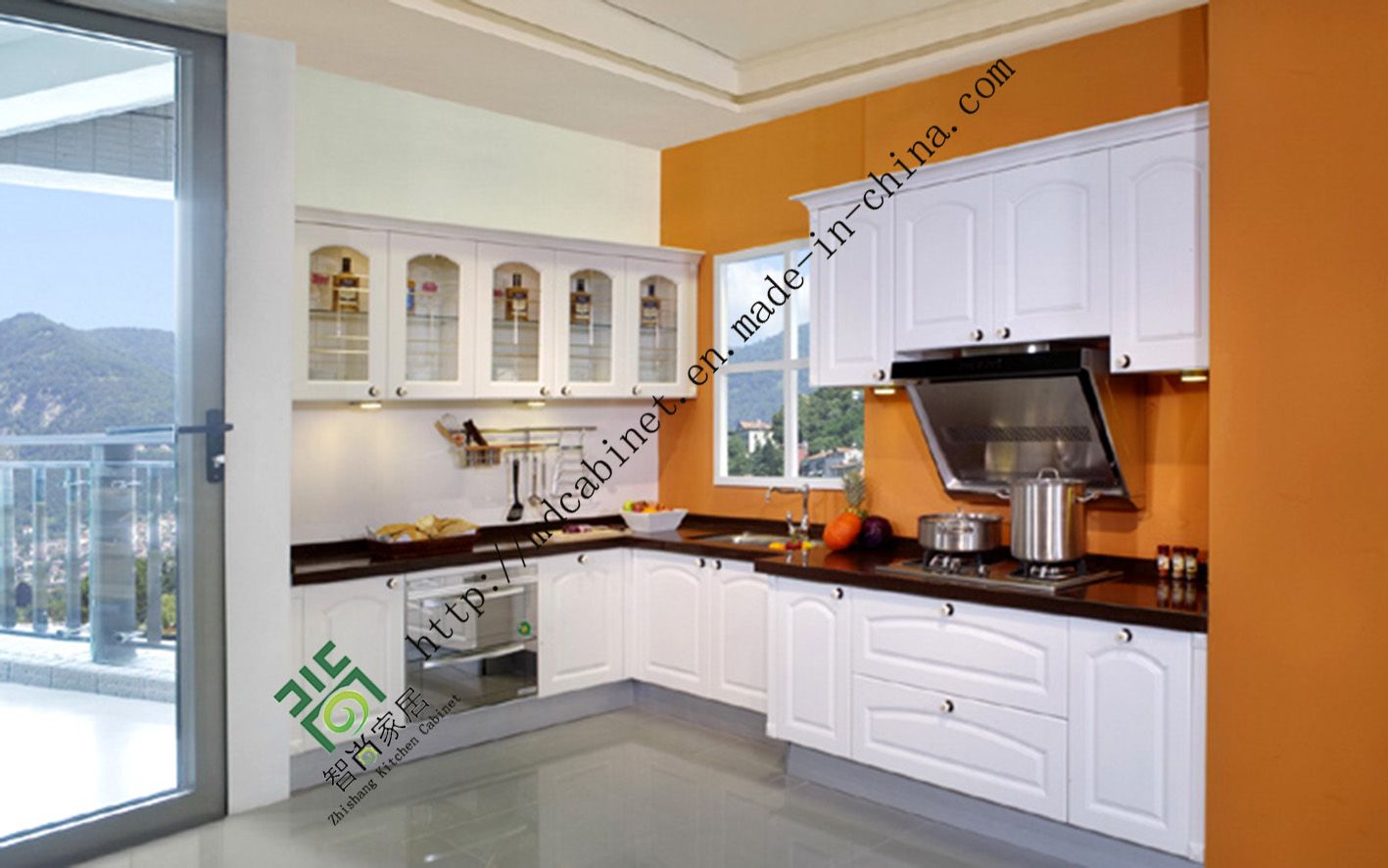 White Small PVC Kitchen Cabinet (zs-276)