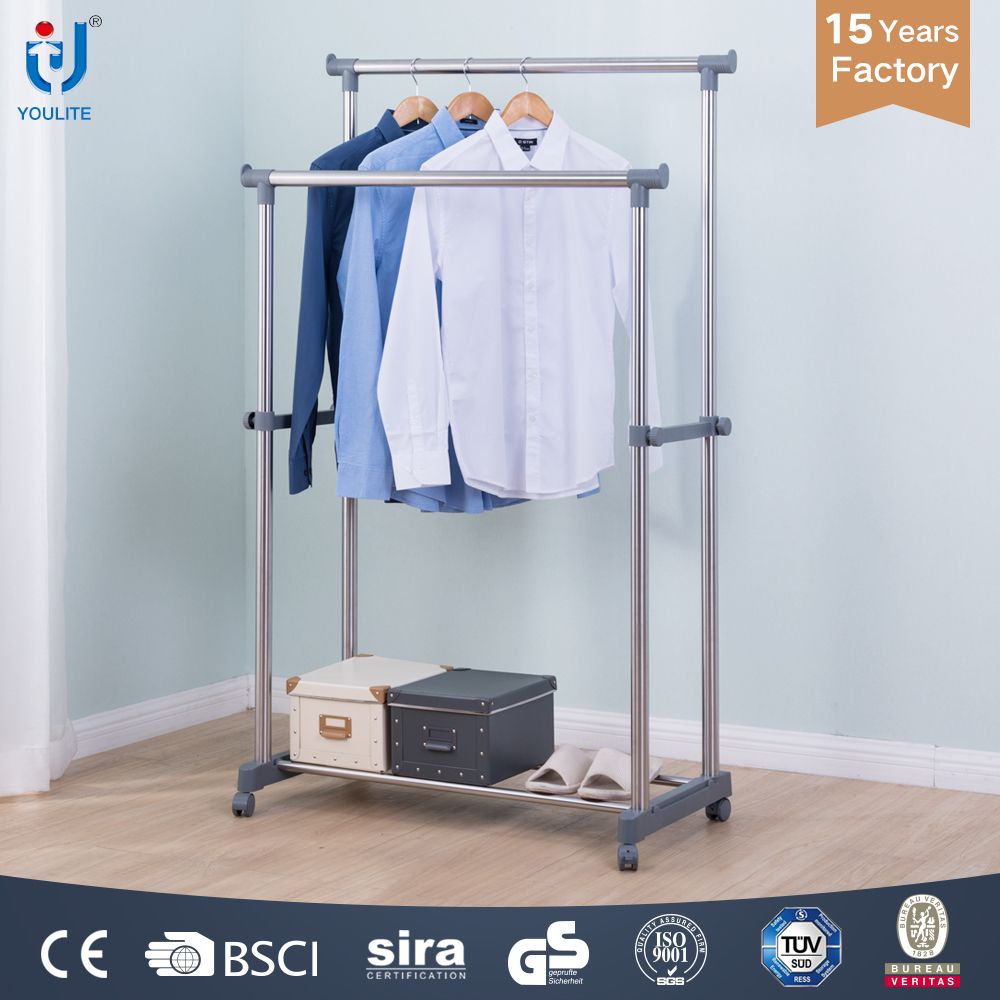 Double Bar Clothes Rack