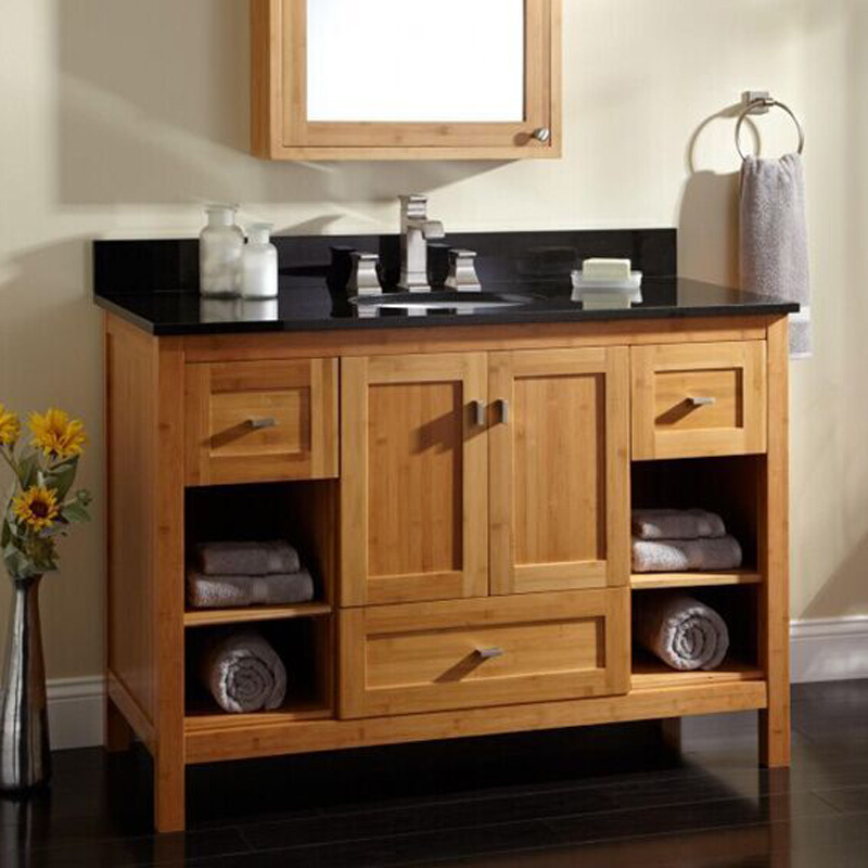 China Solid Wood Bamboo Cabinet for Export