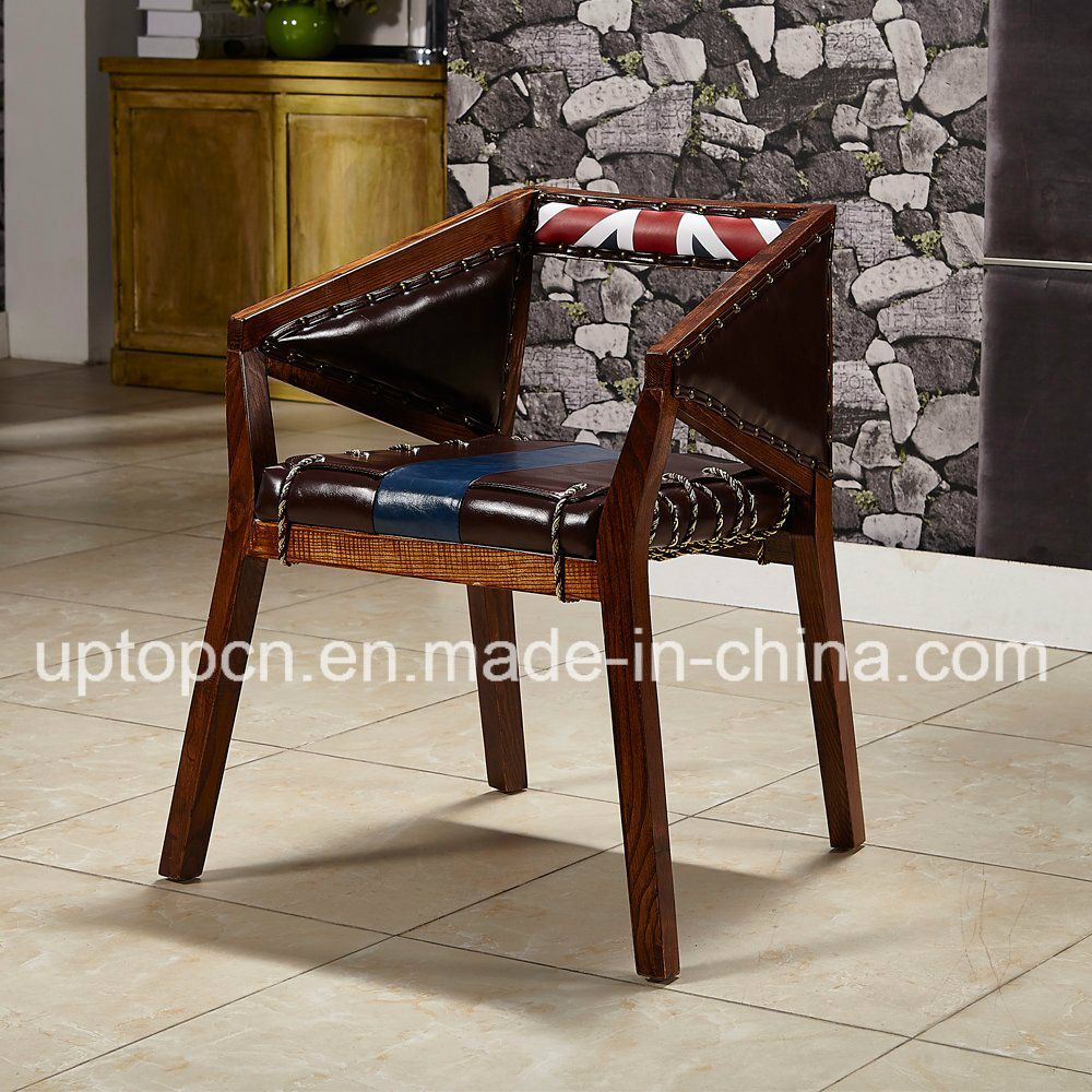Special Design Wooden Restaurant Furniture Chair with Rivet on Upholstery (SP-EC484)