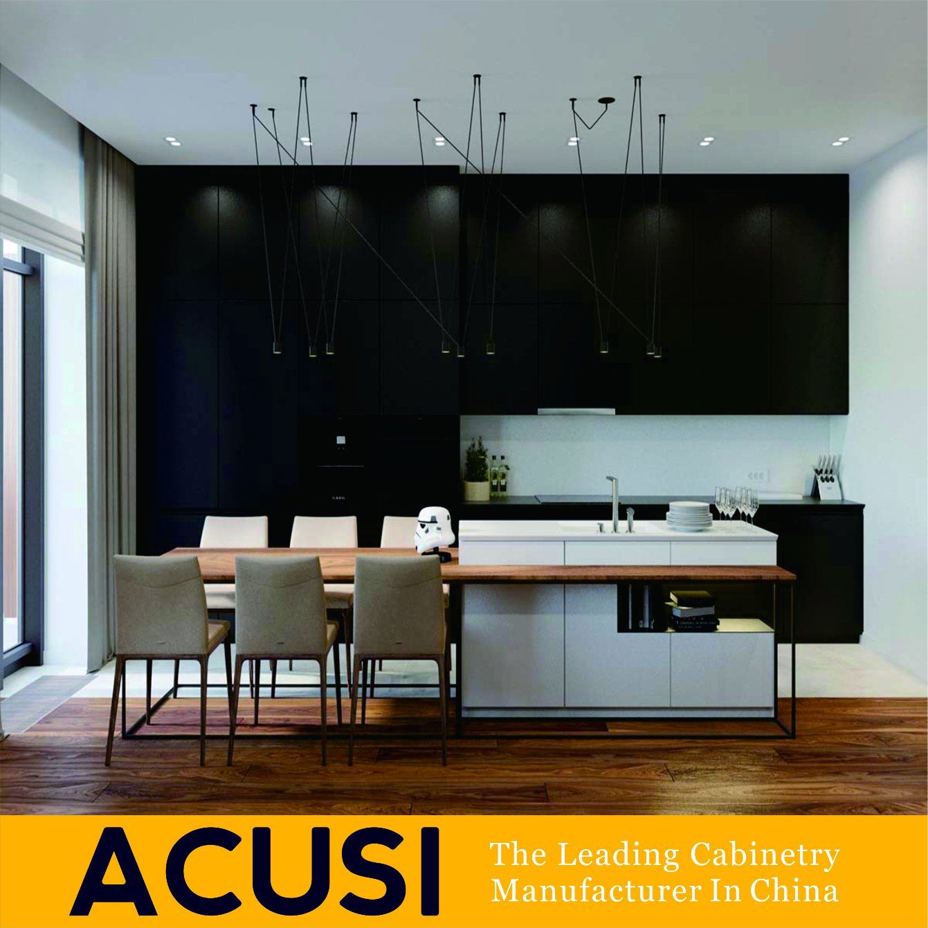 Factory Wholesale New Design Modern Lacquer Kitchen Cabinets (ACS2-L02)