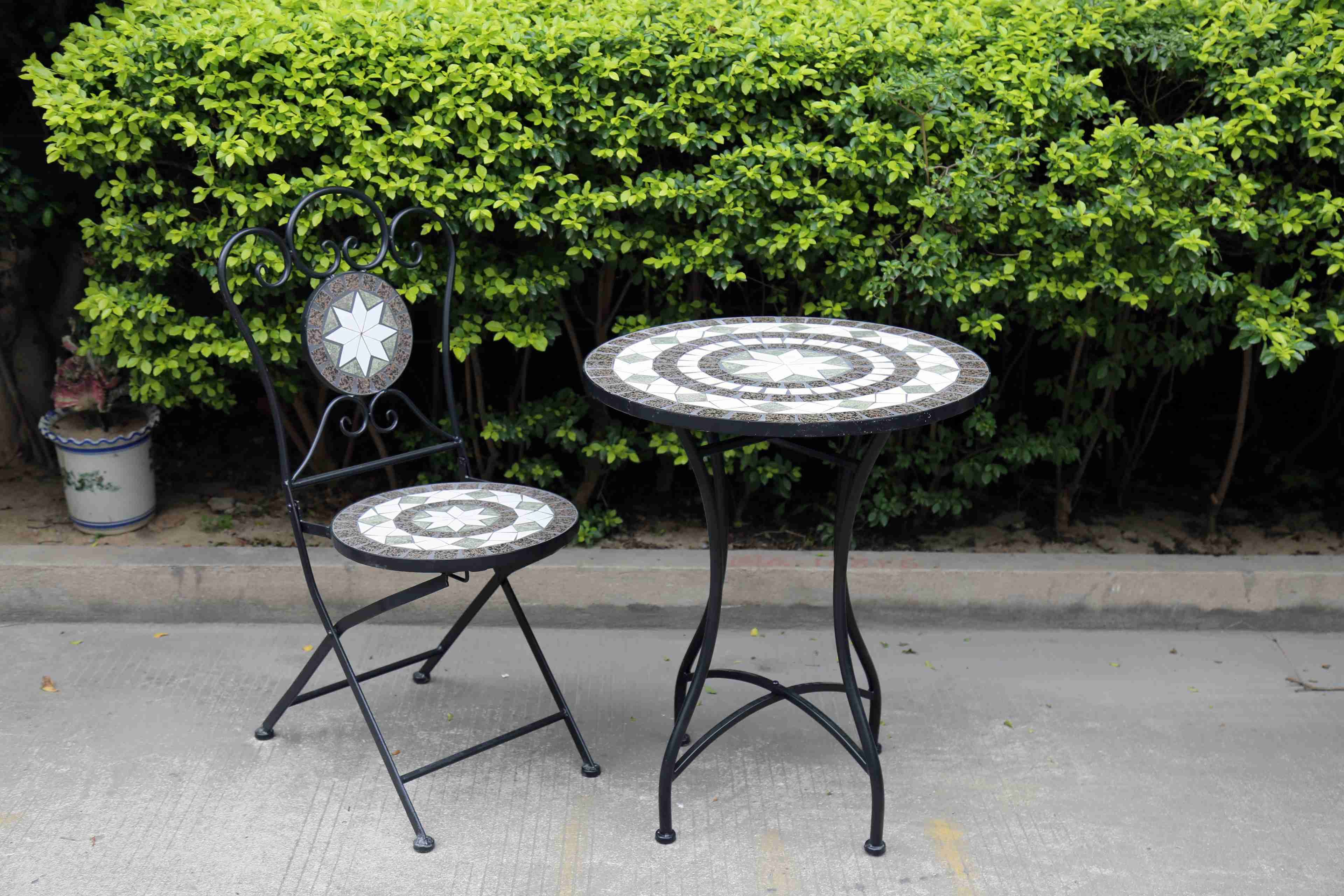 New Home Furniture of Metal Mosaic Table