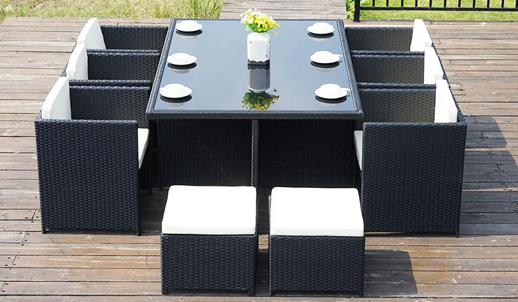 PE Rattan Dining Table Chair Set Rattan Furniture