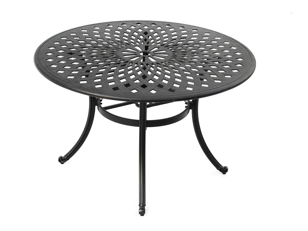 Cast Aluminized Gerdan Table / Desk and Arm Chairs