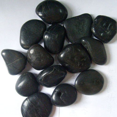 Factory Paving Black Polish Pebble