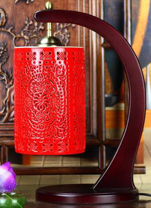 Chinese Antique Furniture - Porcelain Desk Lamp