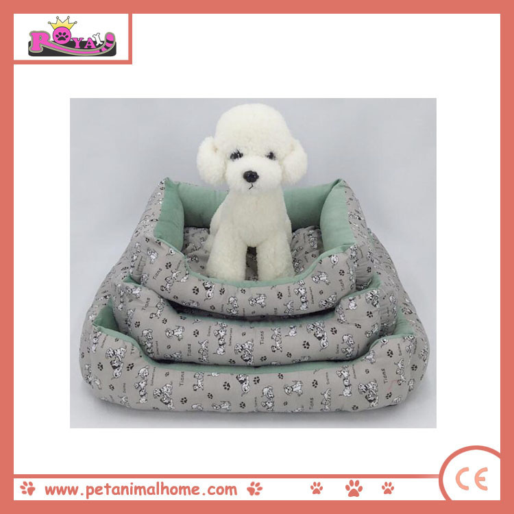 Cartoon Warm Pet Bed in Gray