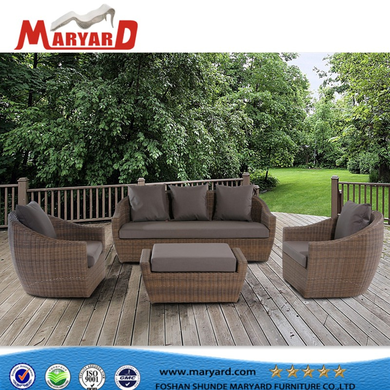 Outdoor Garden Wicker Rattan Sofa Synthetic Rattan Wicker Furniture