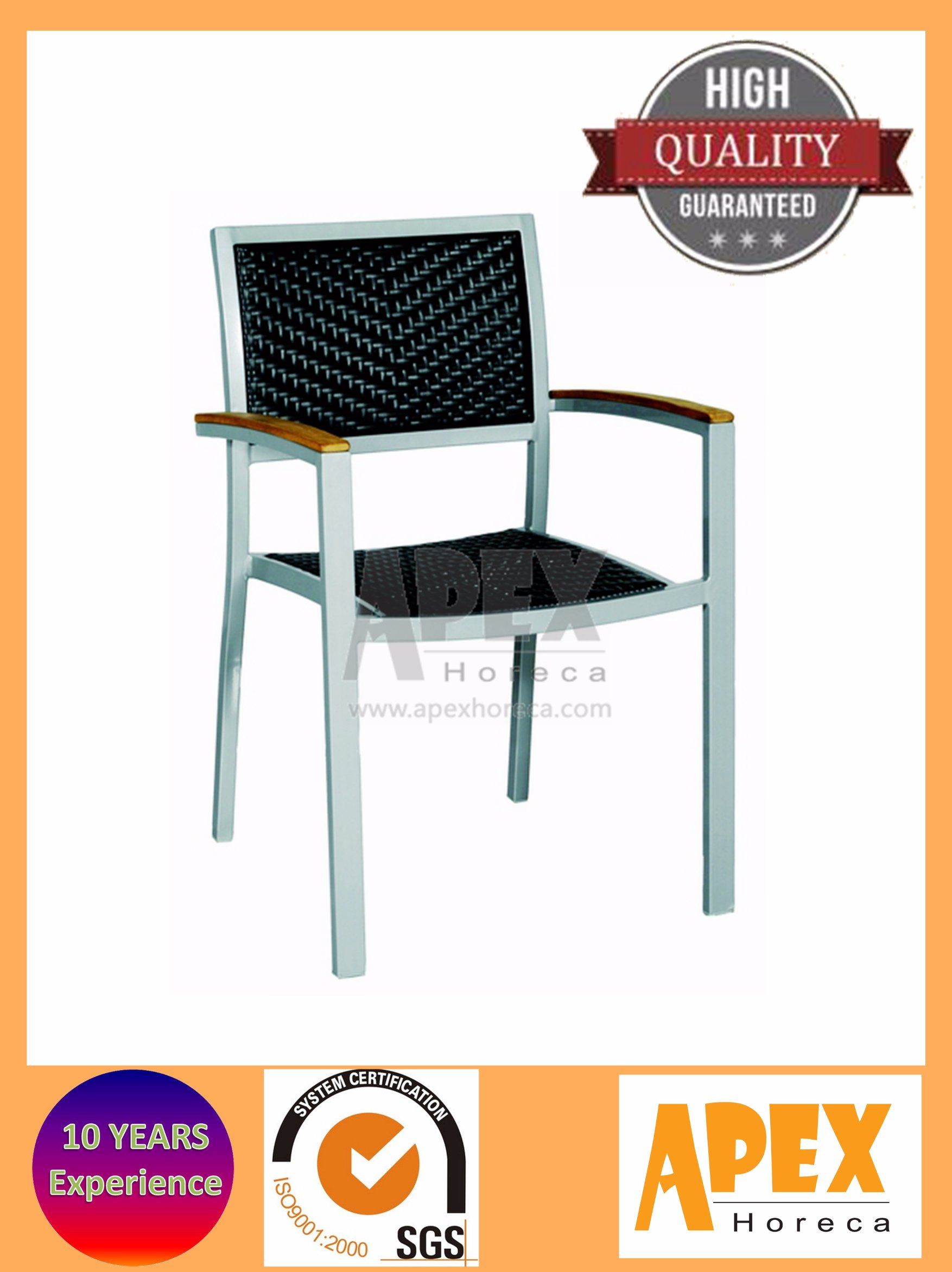 Wicker Chair Outdoor Rattan Furnture Restaurant Chair