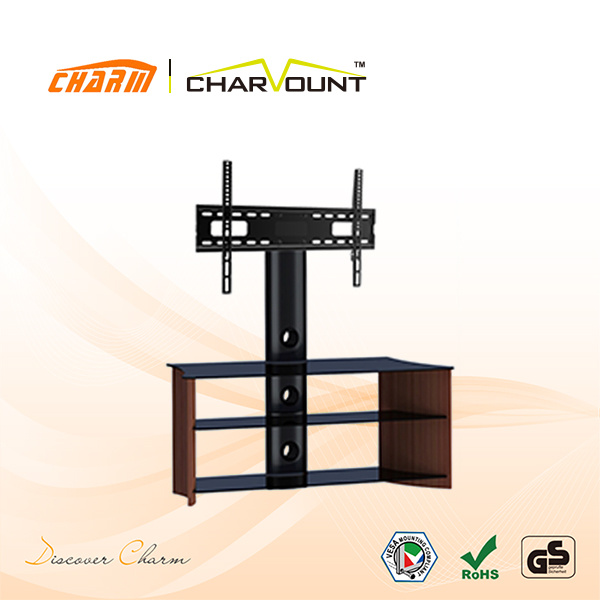 Good Design Glass & Wooden Has Aluminium TV Stand (CT-FTVS-N303B)