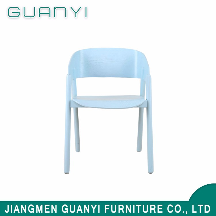 Fashion Design Wooden Leg Fabric Chair with Armrest