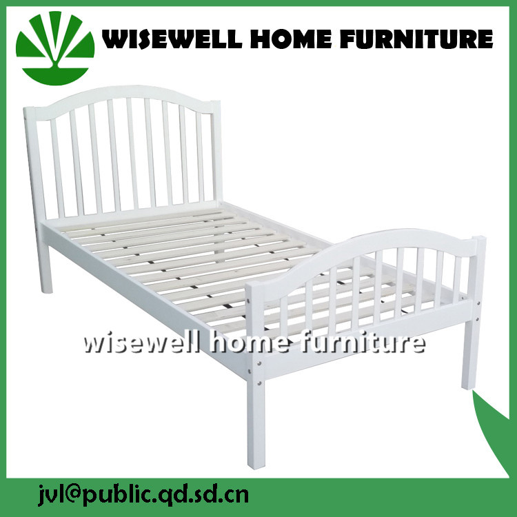 Pine Wood Modern Furniture Bed (WJZ-B128)