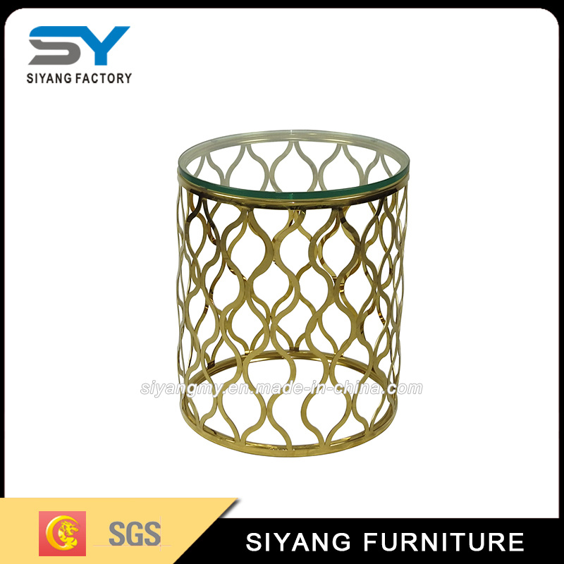 Living Room Furniture Small Glass Coffee Table Side Table